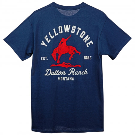 Yellowstone Dutton Ranch Montana 1886 Front-Back T-Shirt